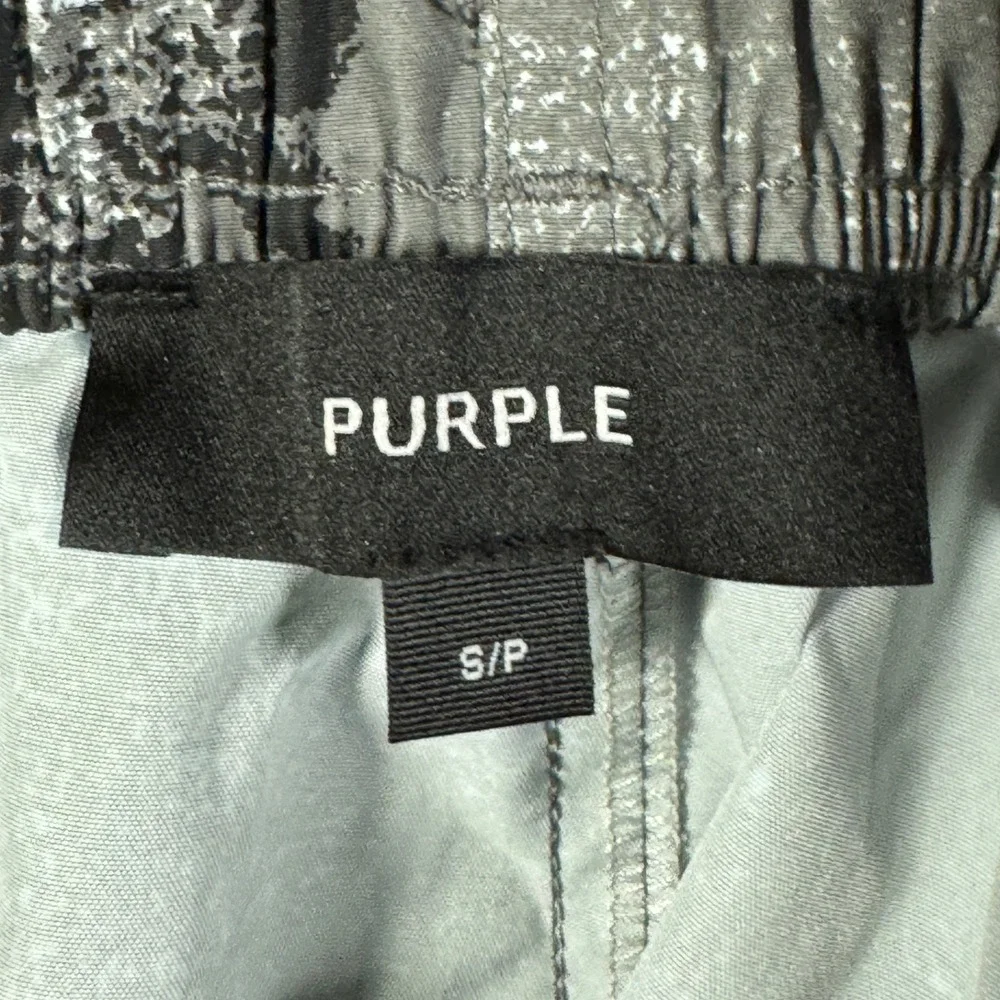 Purple Brand Shorts Mens S Gray Black Palm Tree Mirage All Round